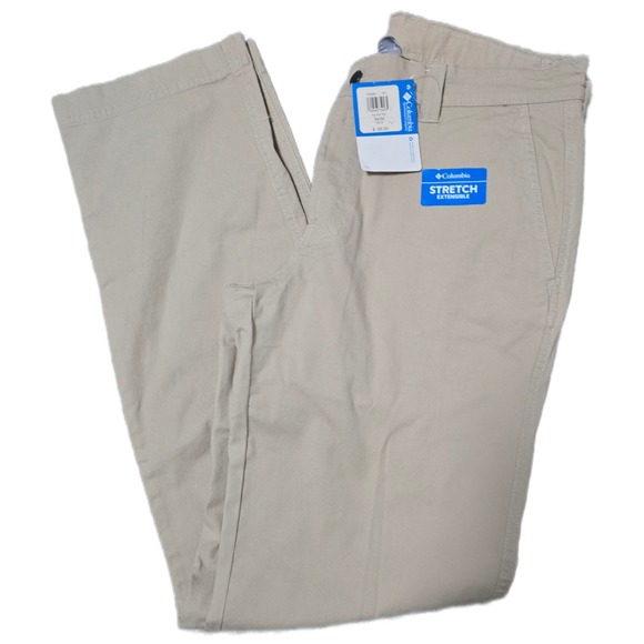 NWT Columbia Mens Flex ROC Pant Stretch Extendable Beige Casual Hiking Pants(F) - Picture 1 of 7